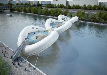 Now, that’s cool! Awesome Trampoline Bridge Concept Lets You Hop Across the Seine